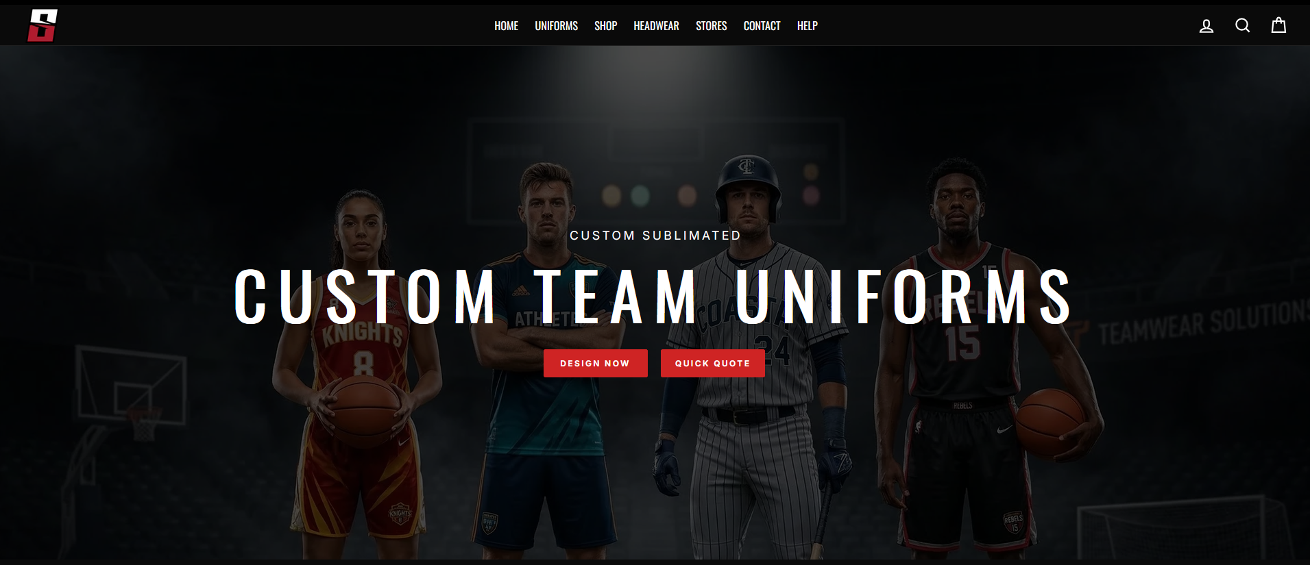 STR8 Sports website homepage